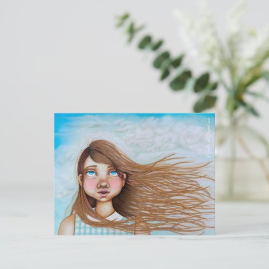 _The SouNd of the Wind_ Postkarte (Stehend Vorderseite)