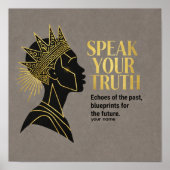 The Sovereign Voice: Echoes & Blueprints Poster (Vorne)