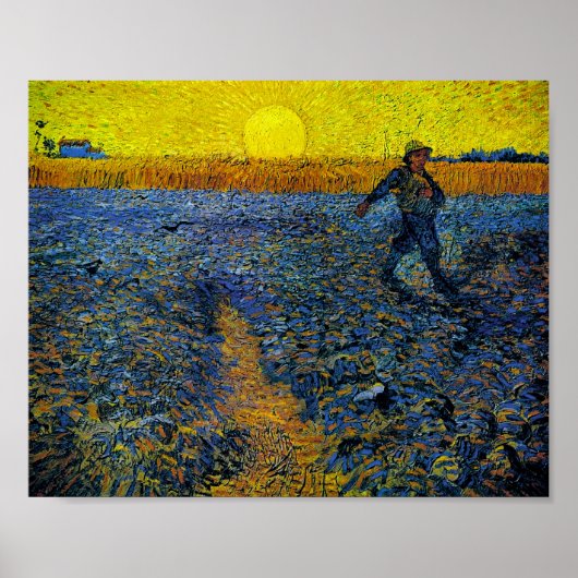The Sower (F422) Van Gogh Fine Art Poster (Vorne)