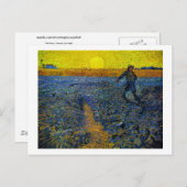 The Sower (F422) Van Gogh Fine Art Postkarte (Vorne/Hinten)