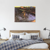 The Sower: Outskirts of Arles von Vincent van Gogh Leinwanddruck (Insitu (Schlafzimmer))