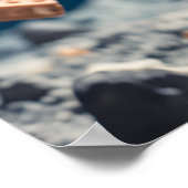 The Space Man Out in Space Wall Poster (Ecke)