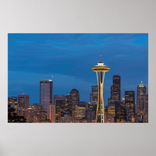 The Space Needle and downtown Seattle Poster (Vorne)