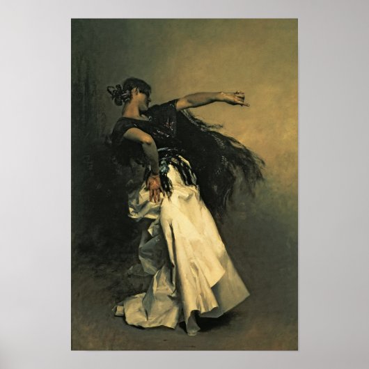 The Spanish Dancer, study for 'El Jaleo', 1882 Poster (Vorne)