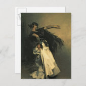 The Spanish Dancer, study for 'El Jaleo', 1882 Postkarte (Vorne/Hinten)