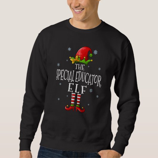 The Special Educator Elf Squad Xmas Matching Chri Sweatshirt (Vorderseite)
