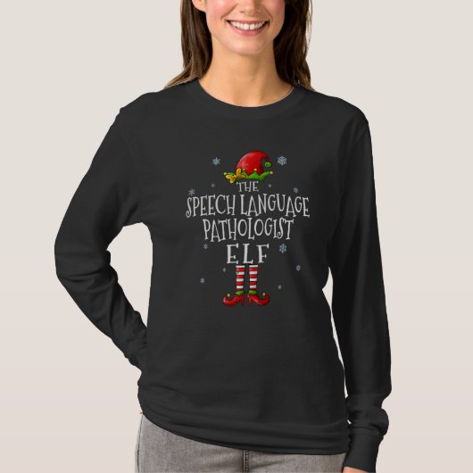 The Speech Language Pathologist Elf Squad Matching T-Shirt (Vorderseite)