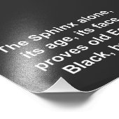 The Sphinx proves Black Egypt Fotodruck (Ecke)