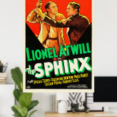 The Sphinx - Vintages Filmposter von 1933 Poster (Heimbüro)
