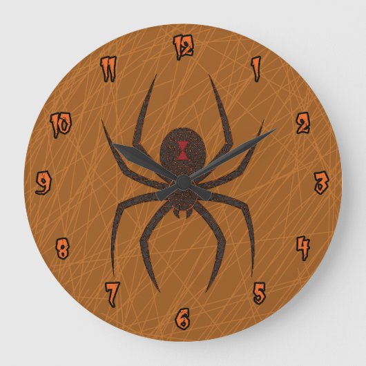 The Spider's Web Clock Große Wanduhr (Vorderseite)
