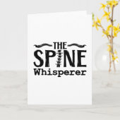 The Spine Whisperer Chiropractic Chiropractor Karte (Gelbe Blume)