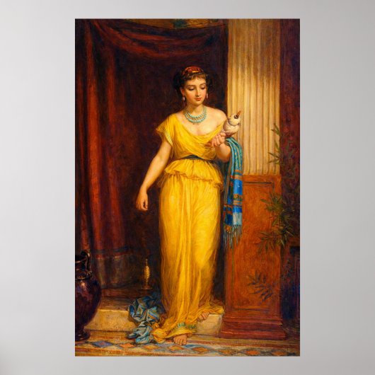 The spinner by John William Waterhouse Poster (Vorne)