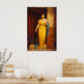 The spinner by John William Waterhouse Poster (Küche)