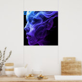 The Spirit of a Woman on a Wall Poster (Küche)