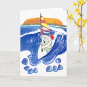 The Spirit of Australia - Koala Bären Windsurfen Karte (Gelbe Blume)