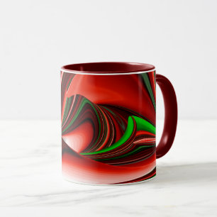 The spirit of Love and Hope Abstract 3D Rainbowart Tasse