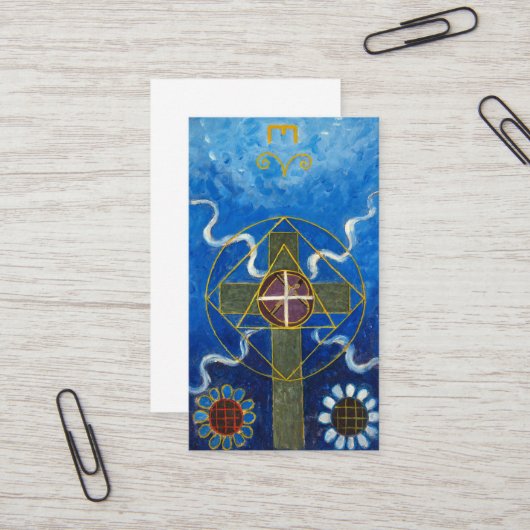 The Spirit World, Nr. 16, 1913 von Anna Cassel Visitenkarte (Vorderseite/Rückseite Beispiel)