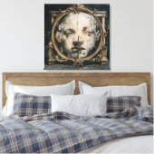The Spiritual Divide — Gothic Surreal Fine Art Leinwanddruck (Insitu (Schlafzimmer))