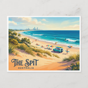 The Spit Gold Coast Australien Postkarte