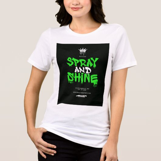 The Spray & Shine  Tri-Blend Shirt (Vorderseite)