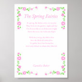 The Spring Fairies Poem Print Poster (Vorne)