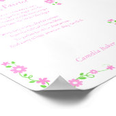 The Spring Fairies Poem Print Poster (Ecke)