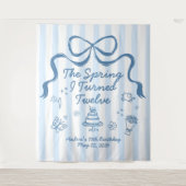 The Spring I turned 12 Birthday Banner  Wandteppich (Vorderseite)