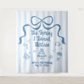 The Spring I turned 13 Birthday Banner  Wandteppich (Vorderseite)