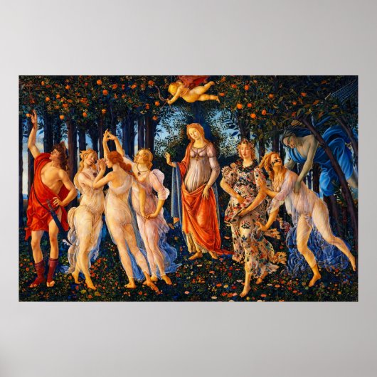 The Spring (Primavera) by Sandro Botticelli Poster (Vorne)