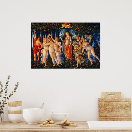 The Spring (Primavera) by Sandro Botticelli Poster (Küche)