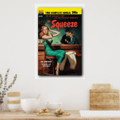 The Squeeze - Gil Brewer pb Cover Poster 1955 (Küche)