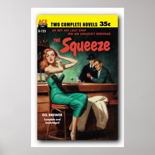 The Squeeze - Gil Brewer pb Cover Poster 1955 (Vorne)