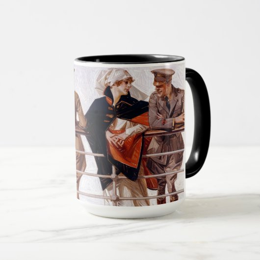 The SS Leviathan, 1918 von J. C. Leyendecker Tasse (VorderseiteRechts)