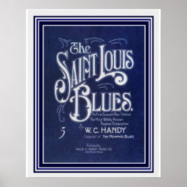"The St Louis Blues" Notendruck 16x20 Poster
