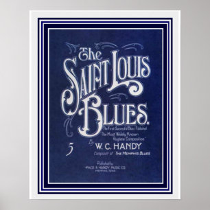 "The St Louis Blues" Notendruck 16x20 Poster