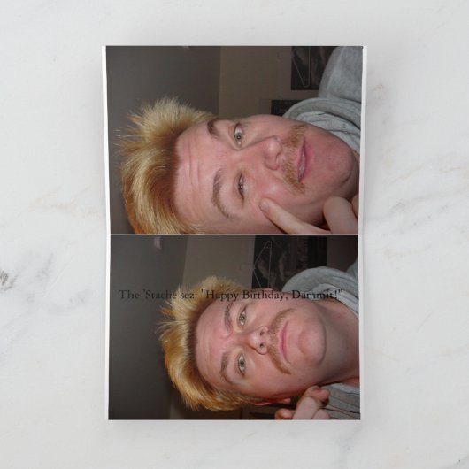 The 'Stache. Karte (Innenseite)