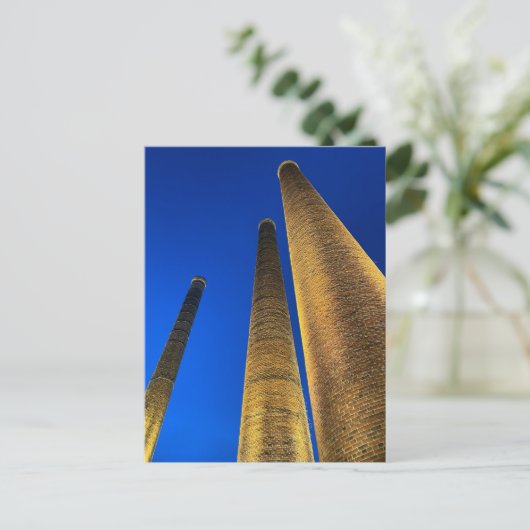 "The Stacks" bei Revolution Mill, Greensboro NC US Postkarte (Stehend Vorderseite)