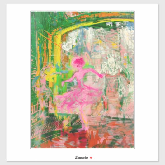 The Stalker - Neon Ballet Chaos Aufkleber (Blatt)