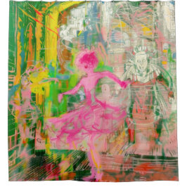 The Stalker - Neon Ballet Chaos Duschvorhang