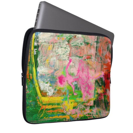 The Stalker - Neon Ballet Chaos Laptopschutzhülle (Vorne Rechts)
