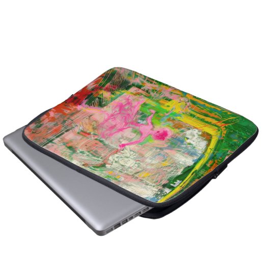 The Stalker - Neon Ballet Chaos Laptopschutzhülle (Vorne Knopf)