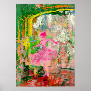 The Stalker - Neon Ballet Chaos Poster