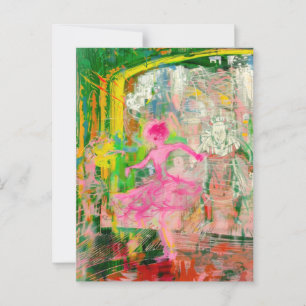 The Stalker - Neon Ballet Chaos Postkarte