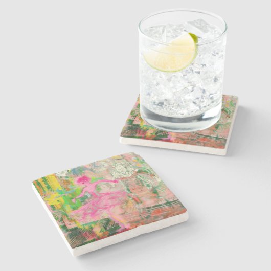 The Stalker - Neon Ballet Chaos Steinuntersetzer (Seitenansicht)