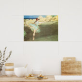 The Star Dancer on Point von Edgar Degas Poster (Küche)