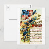 The Star Spangled Banner 1908 Postkarte (Vorne/Hinten)
