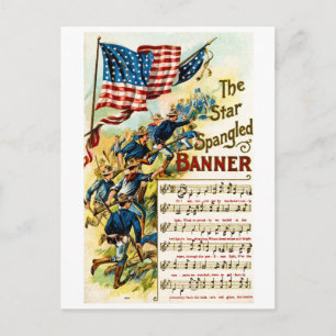 The Star Spangled Banner 1908 Postkarte