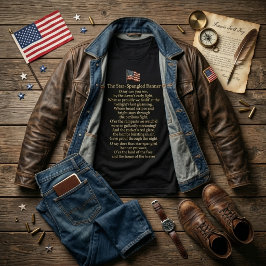 The Star-Spangled Banner Lyrics  T-Shirt