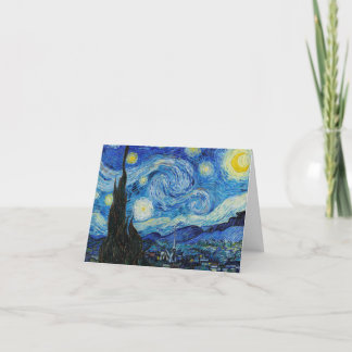 The Starry Night (1889) von Vincent Van Gogh Dankeskarte