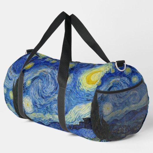 The Starry Night, 1889 von Vincent van Gogh Duffle Bag (Rechte Ecke)